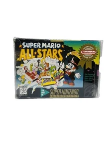 Mario All Stars Best Of Super Nintendo SNES Game Authentic Cartridge Vintage Fun - Picture 1 of 12