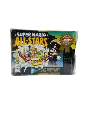 Super Mario All Stars SNES Nintendo Box Manual Cartridge Player’s Choice VTG Fun - Image 1 of 4
