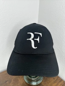 UNIQLO Roger Federer Hat Cap Strap Back Black White Limited Edition Tennis Mens - Picture 1 of 11