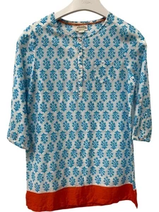 Johnnie B Floral Tunic Blue White Pattern 11-12 Years 1 RVB001 - Picture 1 of 5