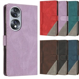 Case for Huawei P60 Honor 200 300 90 X60 Skin Feel PU Leather Flip Wallet Cover - Picture 1 of 17