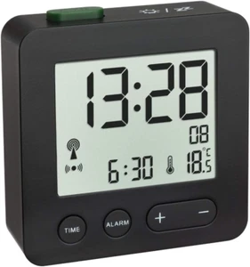 TFA Dostmann 60254501 Digitaler Funk-Wecker Innentemperatur Datum schwarz - Bild 1 von 12