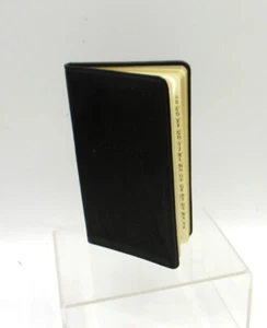 Address Book Pocket Size 3x5" Soft Leather Cover Graphic Image list$40 BLACK - Picture 1 of 6