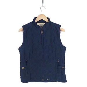Joules Women's Navy Blue Nimba Quilted Waistcoat Size 12 - Picture 1 of 5