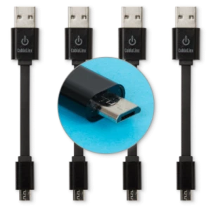 Paquete económico CableLinx de (4) cables de carga y sincronización micro a USB - Imagen 1 de 9