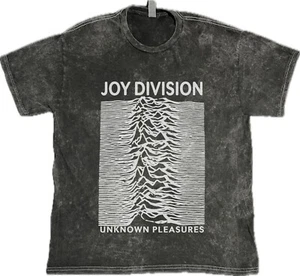 Camiseta Joy Division Unknown Pleasures Rock Band 100 % algodón vintage lavada - Imagen 1 de 2