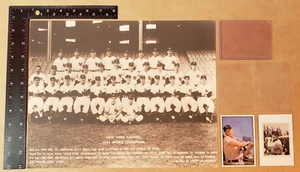 1952 NY Yankees Baseball Team 11x14 Yogi Berra & Mickey Mantle 1989 Bowman Cards - Picture 1 of 19