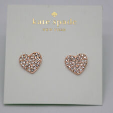 Kate Spade Jewelry Rose Gold Tone Heart Shapes stud earrings Cute Unique Elegant