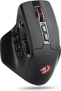 Redragon M811 PRO Wireless MMO Gaming Mouse, 15 Programmable Buttons RGB Gamer M - Photo 1/12