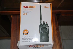 Arcshell Two-Way Radios AR-5 (x2) w/ Cradles and Chargers UHF Transceivers - Picture 1 of 5