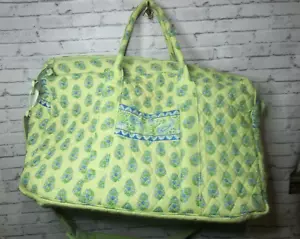 VERA BRADLEY Satchel Weekender Travel Bag Shoulder Strap - Citrus Elephants Nice - Picture 1 of 6