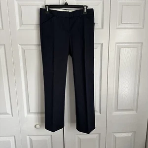 Theory Pants Womens Small Low Rise Boot Cut Navy Capsule Minimalist Office - Picture 1 of 12