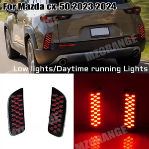 Rear Bumper LED Lights For Mazda CX-50 2023-2024 Driving Turn Signal Lights Red - Bild 1 von 9