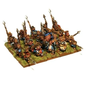 Halfling Militia Spearmen Unit X20 28mm Metal Unpainted - Picture 1 of 1