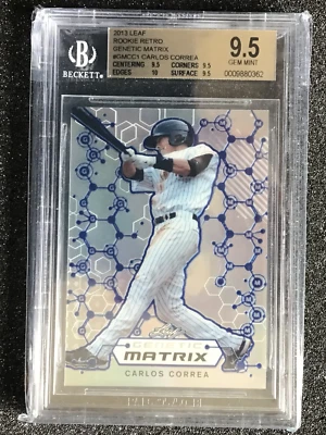 Leaf Rookie Retro Genetic Matrix Carlos Correa 2013 #GMCC1 BGS gema como nueva 9,5 Foto 1 de 4