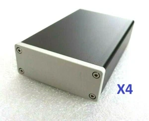 4 x Aluminium Metal Project Enclosure Electronic Case Box Black 95mm x 56mm - Picture 1 of 11