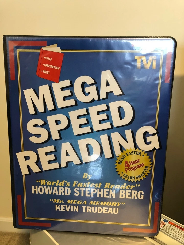 Mega Speed Reading Howard Stephen Berg Kevin Trudeau Cassette And Workbook - Image 1 of 1