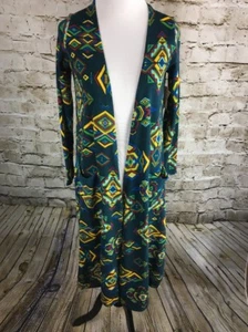 LuLaRoe Sarah Sweater Size XS Green Aztec Print - Picture 1 of 6