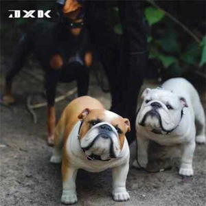 JXK 1/3 Bulldog Modelo Animal Figura Juguetes Adulto Niño Navidad Regalo Decoración - Imagen 1 de 5