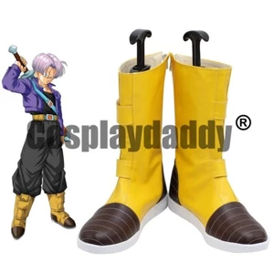 IN STOCK DBS Future Trunks Cosplay Shoes Anime Yellow Boots H016 - Picture 1 of 5