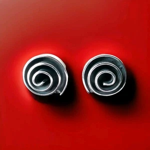 Pendientes espirales redondos de plata de ley Erick's Taxco.925 - Imagen 1 de 8