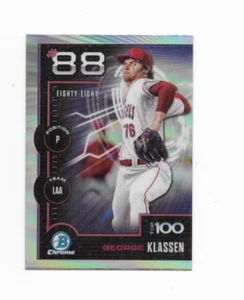 2025 Bowman: George Klassen #BTP-88 Chrome Bowman Scouts Top 100 Prospects Card - Picture 1 of 1