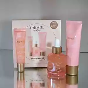 BIOSSANCE Squalane Vitamin C Rose Oil 30mL/1oz + Vegan Lip Balm + Sunscreen SET - Picture 1 of 10