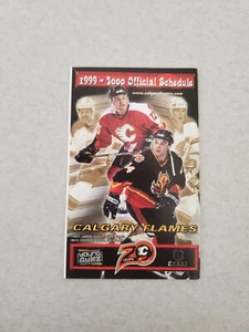 ES23 Calgary Flames 1999/00 NHL Hockey Pocket Schedule - Multi-Sponsored - Picture 1 of 2