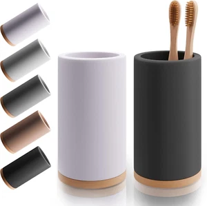 Bamboo Toothbrush Holder Diatomite Tooth Brush Organizer - Storage Stand for Sma - Picture 1 of 8