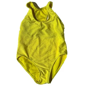 Pro Spirit Girl Yellow Water Polo Endurance Ultraback Tank Swimsuit Size 10 - Picture 1 of 7