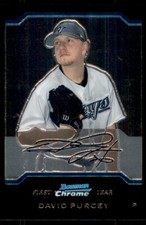 2004 BOWMAN CHROME DRAFT PICKS & PROSPECTS - RC #BDP116 DAVID PURCEY TORONTO