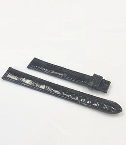 Genuine New Cartier 13mm x 12mm Black Alligator Leather Band Strap - Picture 1 of 3