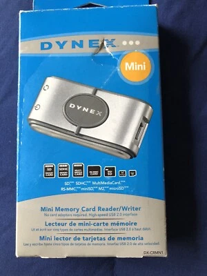 Dynex DX-CRMN1 Mini Memory Card Reader/Writer for Laptop Computer PC New - Image 1 of 4