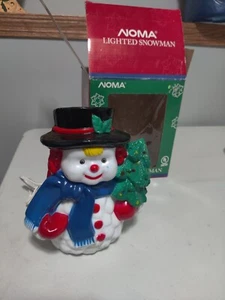 NOMA PUPAZZO DI NEVE ILLUMINATO DA TAVOLO PLASTICA DURA NATALE  - Foto 1 di 9