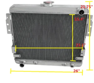 3Row for 1974-1978 Ford Mustang II 5.0L 302 V8 75 76 77 AT/MT Aluminum Radiator - Bild 1 von 6