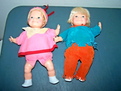 1968 IDEAL TODDLER THUMBELINA 2 DOLLS NO STRINGS PARTS OR REPAIR PLAY/DISPLAY - Image 1 of 4