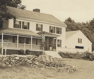 Alfred Maine Governor’s Cornor Gardens House Barn RPPC Real Photo Postcard c1940 - Picture 1 of 3