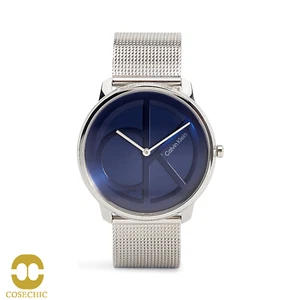 Orologio Uomo Donna Calvin Klein Iconic Quadrante Blu Mesh Unisex 25200031 - Foto 1 di 21