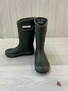 Bogs 71325-301 Rain Boots, Little Kids Size 2 M, Dark Green NEW MSRP $39.95