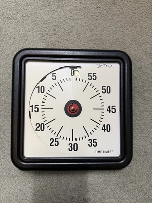 Time Timer Countdownuhr 18 cm - Schwarz - voll funktionsfähig - Bild 1 von 2