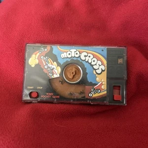 Tomy Handheld Moto Cross Pocketeers Game From 70’s/80's Vintage Tested Works - Picture 1 of 5