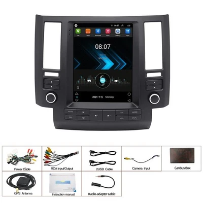 Unidad principal de radio GPS estéreo para automóvil 9,7" Android 11 FM para Infiniti FX35 FX45 2003-06 Foto 1 de 4