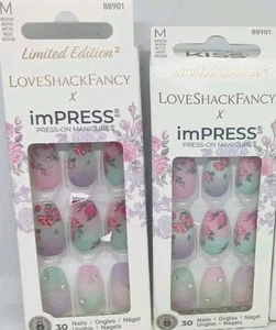 Kiss impress color gel nail SET  No Glue Mani 30 Nails EA lilac crush all 2 pk - Picture 1 of 1