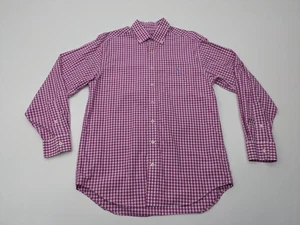 Camisa Vineyard Vines Para Hombres M Púrpura Tucker Cuadros de Guinga Algodón con Botones - Imagen 1 de 12
