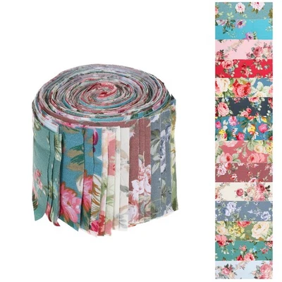 42 piezas de tiras de tela de rollo de gelatina tela de acolchado de algodón suave 2,5 x 20 pulgadas pre-... Foto 1 de 4