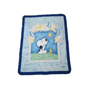 Edredón para cuna Starlight Baby Snoopy manta para bebé Woodstock de colección 45x36 guardería - Imagen 1 de 11