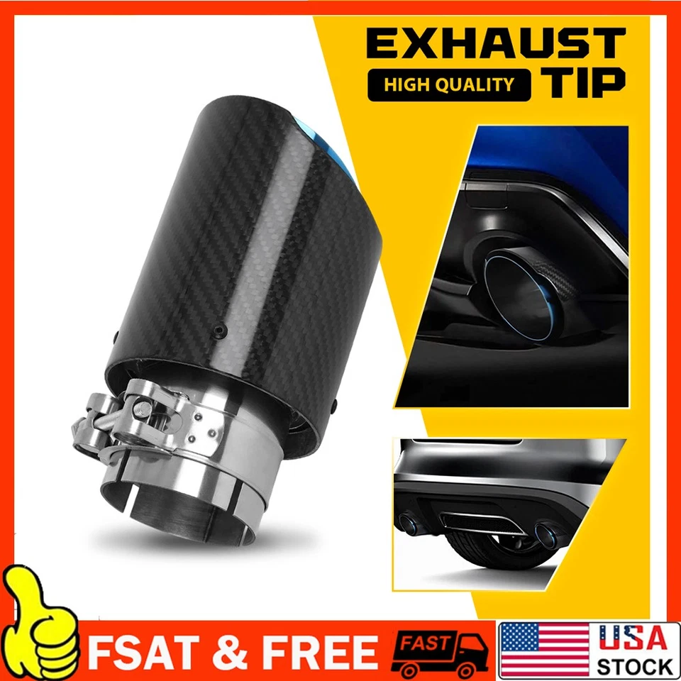 Tubo de escape de carbono de 2,5" a 3,5" para Toyota 86 Scion FR-S Subaru Brz Foto 1 de 4