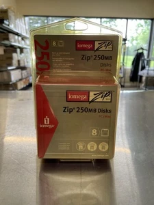 NEW iOmega Zip Brand 250MB Disks (PC/Mac, 2003) OEM Genuine Factory Sealed NOS - Afbeelding 1 van 5