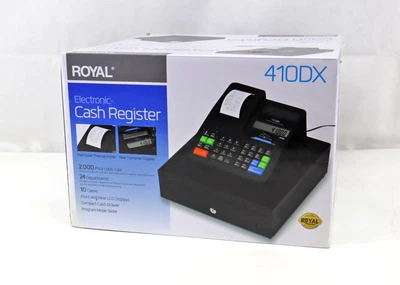 NEW Royal 410DX Electronic Cash Register- Black Foto 1 de 3