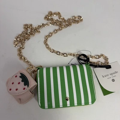 Mini Bolso Bandolera Cartera Kate Spade con Dije Verde Objetivo Colaboración Foto 1 de 4